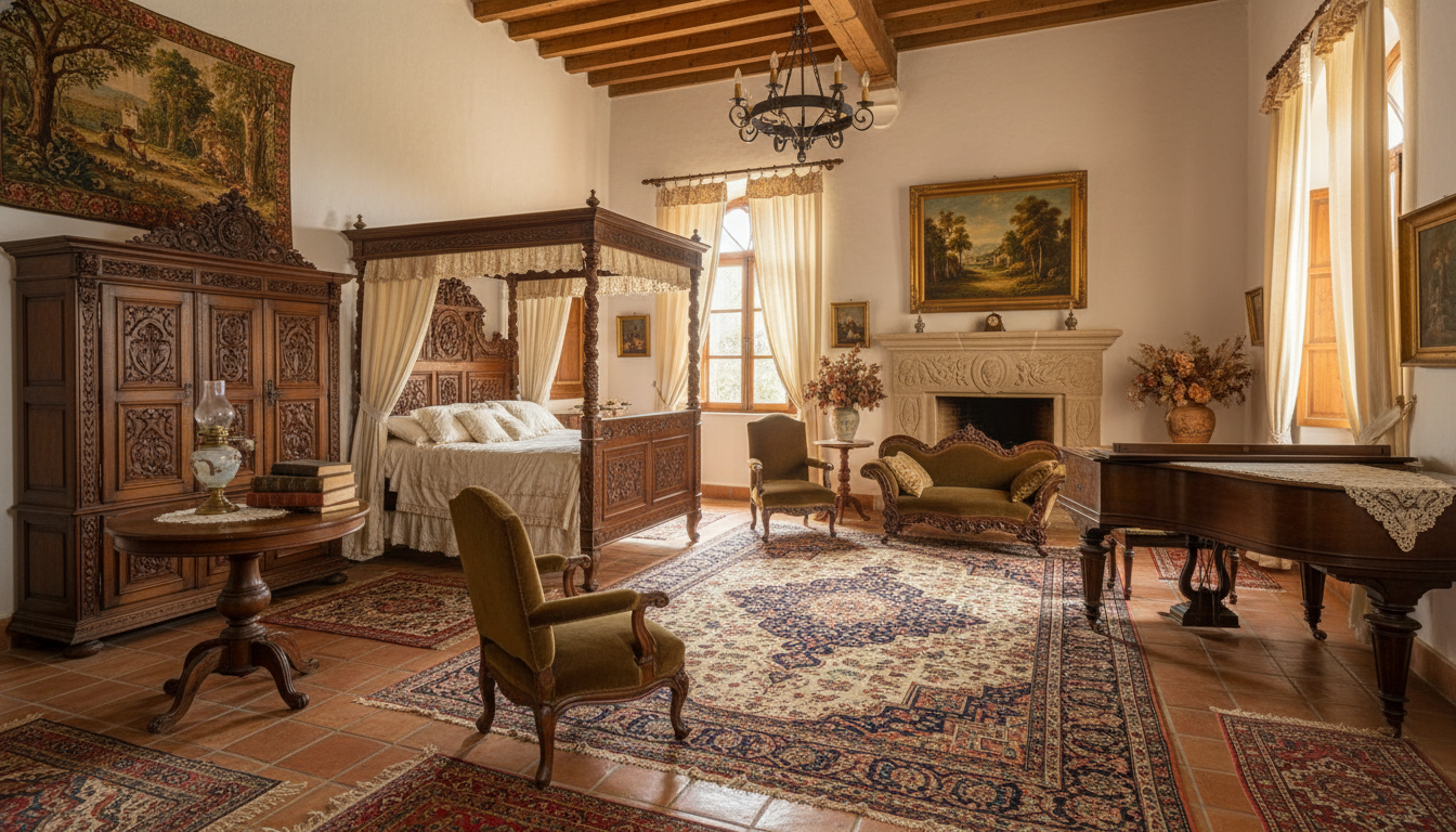 vintage 1930s german hacienda interior