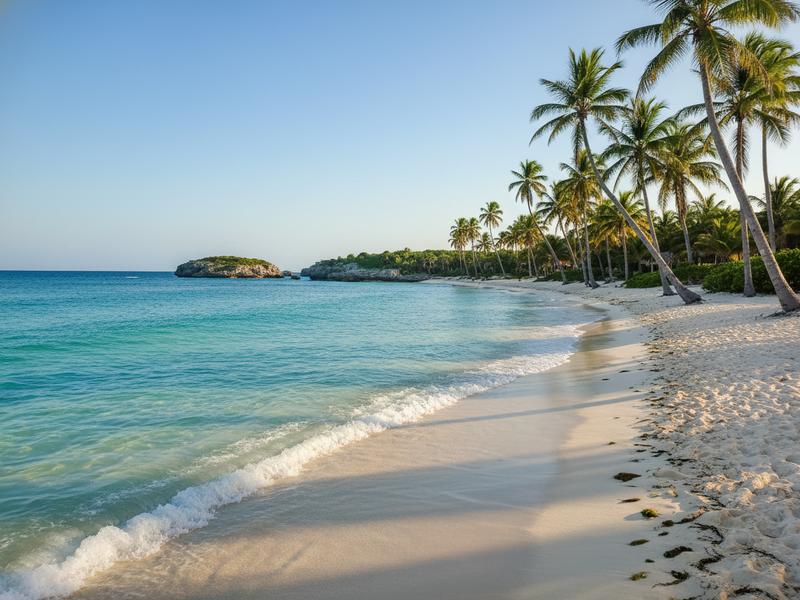 Huatulco resort pool and tropical landscaping near the Pacific coast