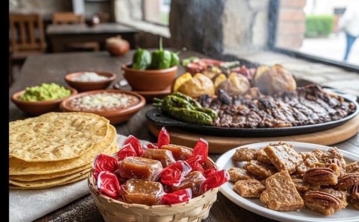 Regional sweets and northern food served during an April stop in Linares Nuevo Leon