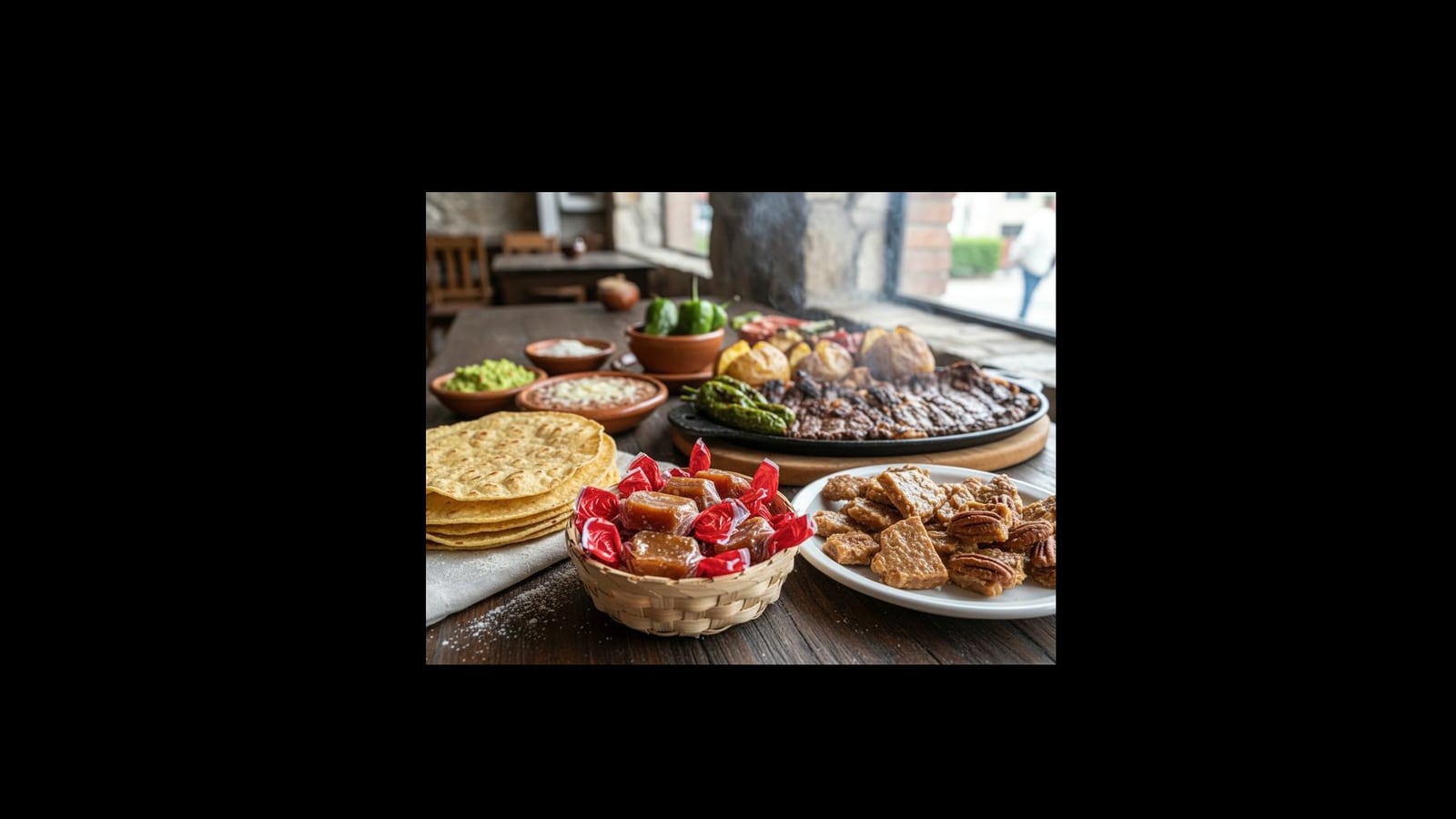 Regional sweets and northern food served during an October stop in Linares Nuevo Leon