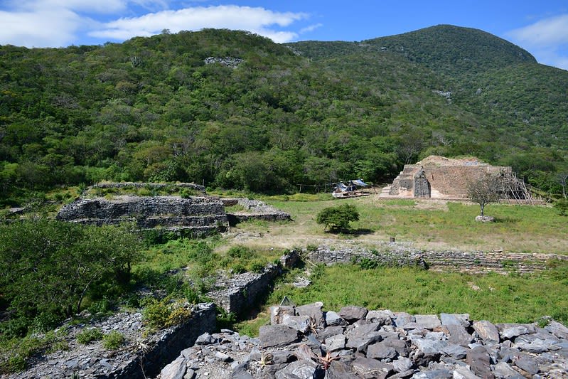 pyramids and ruins in oaxaca