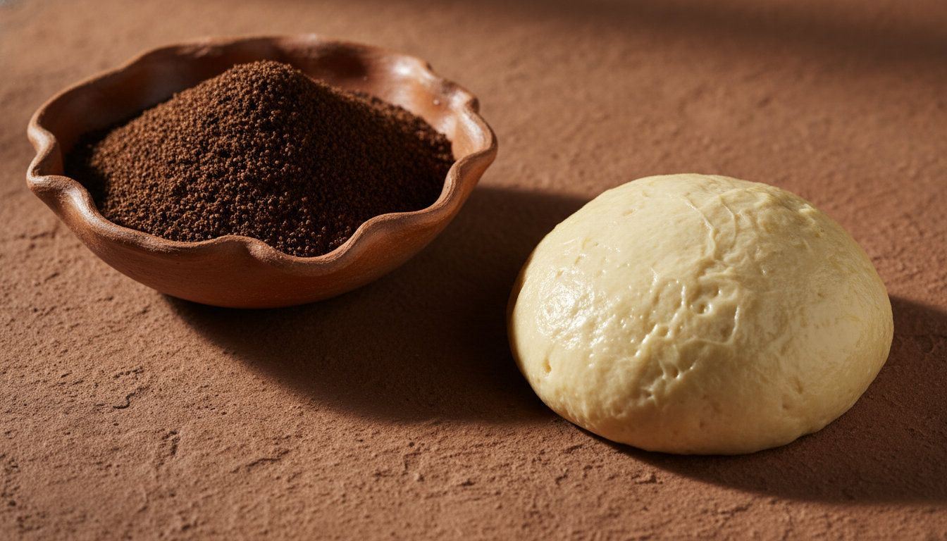 comparison of dry polvillo powder versus wet pozol dough