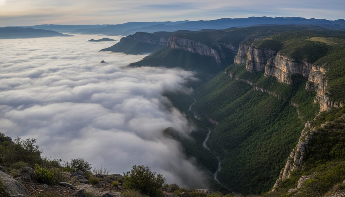 Misty Mountain Landscape Comparison