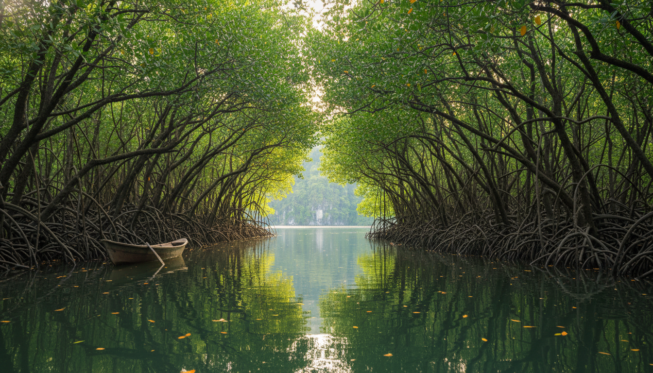 Mangrove tunnel Sontecomapan boat ride