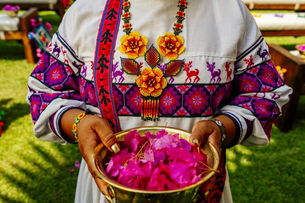 Huichol embroidery
