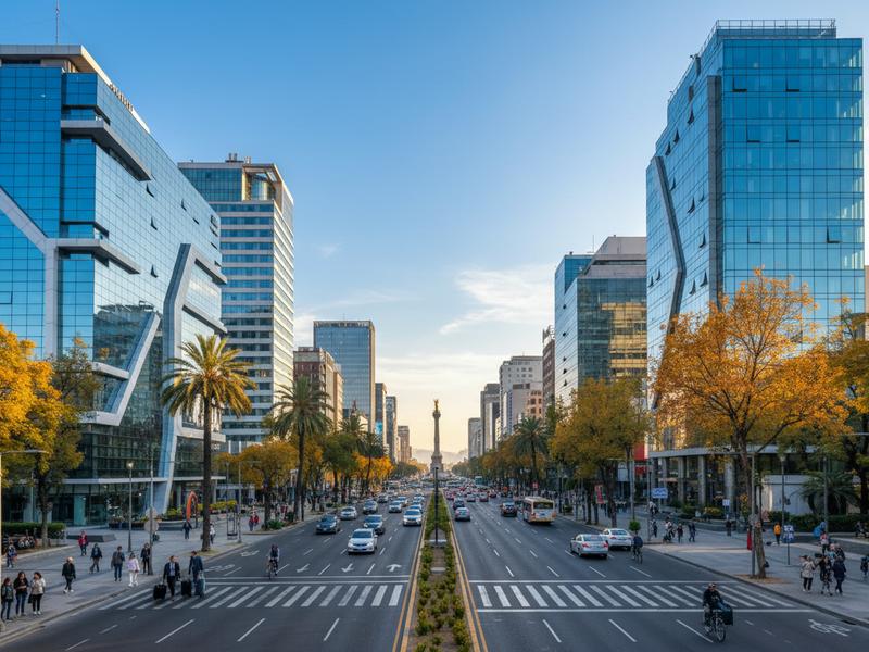 Modern hotels along Reforma and Juarez prepared for Mexico City race visitors